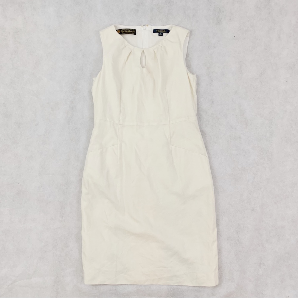 Brooks Brothers cream colored dress women’s sz 6